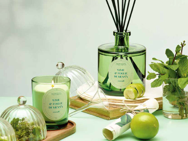 LIME & FOGLIE DI MENTA - DIFFUSORE PER AMBIENTI 200ML - NASOTERAPIA