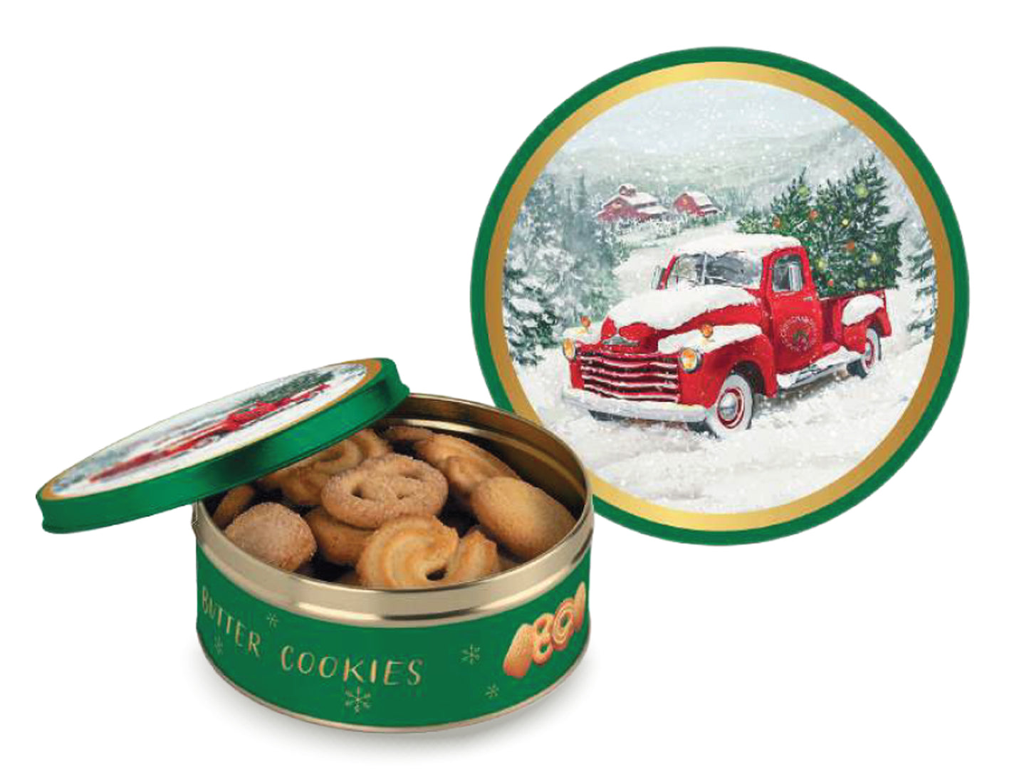 MINI LATTINA DI BISCOTTI OLANDESI AL BURRO - VERDE - BEKY'S