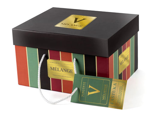 PANETTONE FASTUKA + CREMA AL PISTACCHIO - VINCENTE - SCATOLA MELANGE