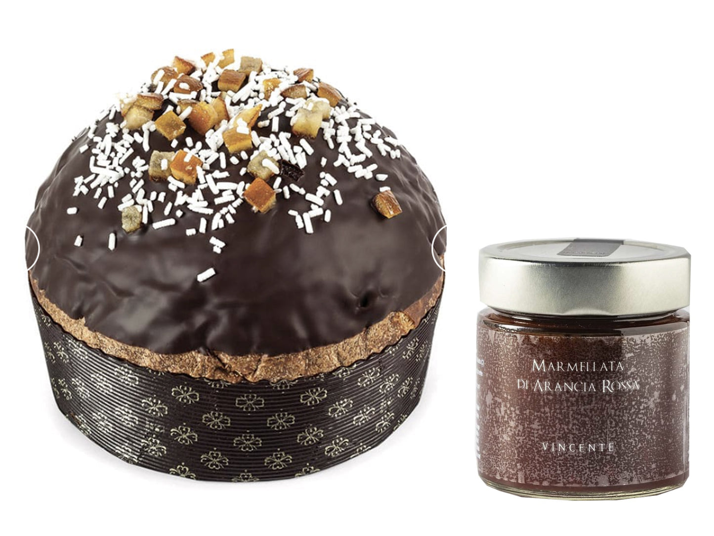 PANETTONE + MARMELLATA - ZAGARA - VINCENTE - INCARTO MELANGE