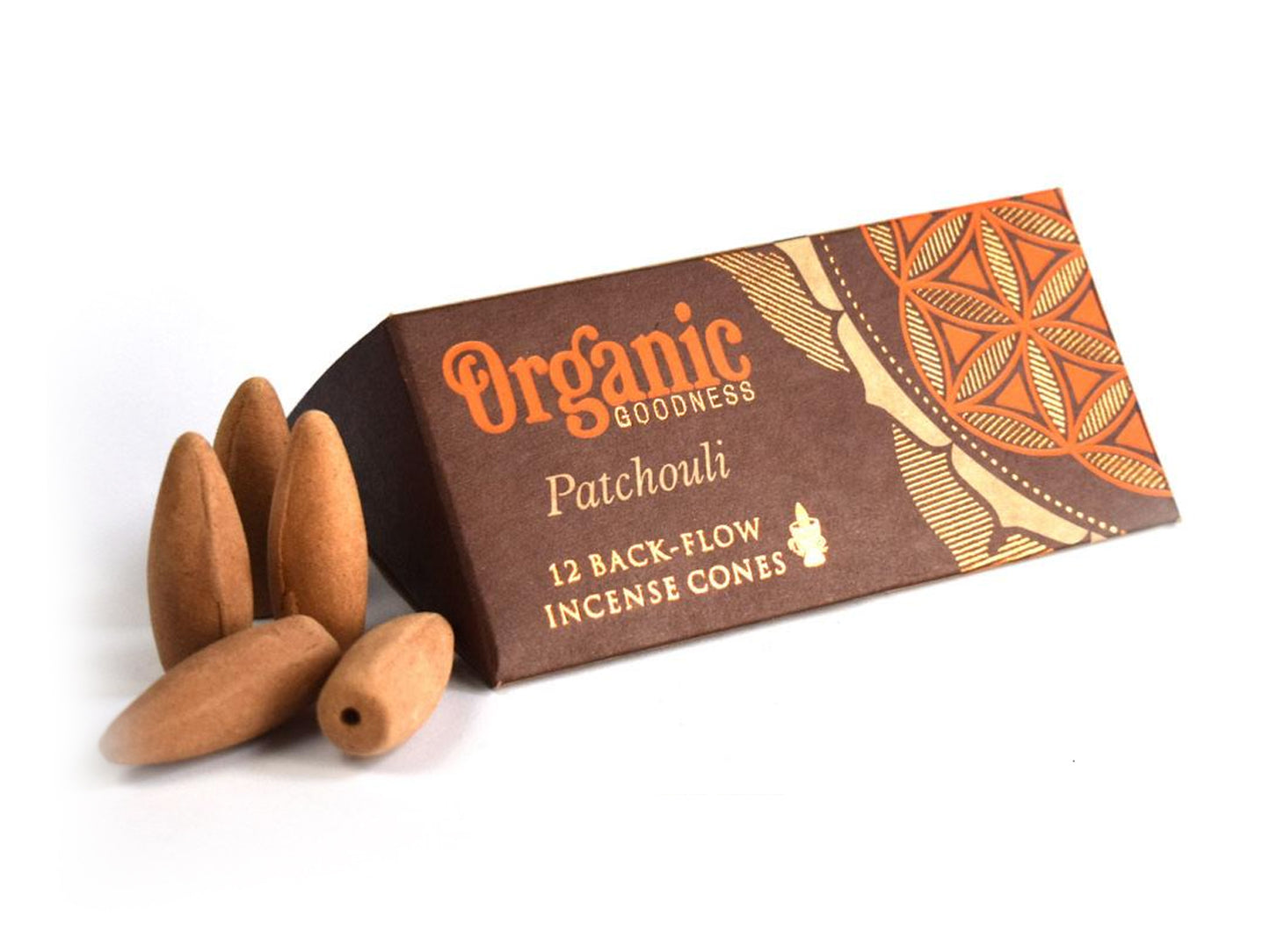 PATCHOULI - INCENSO BACK FLOW - ORGANIC GOODNESS