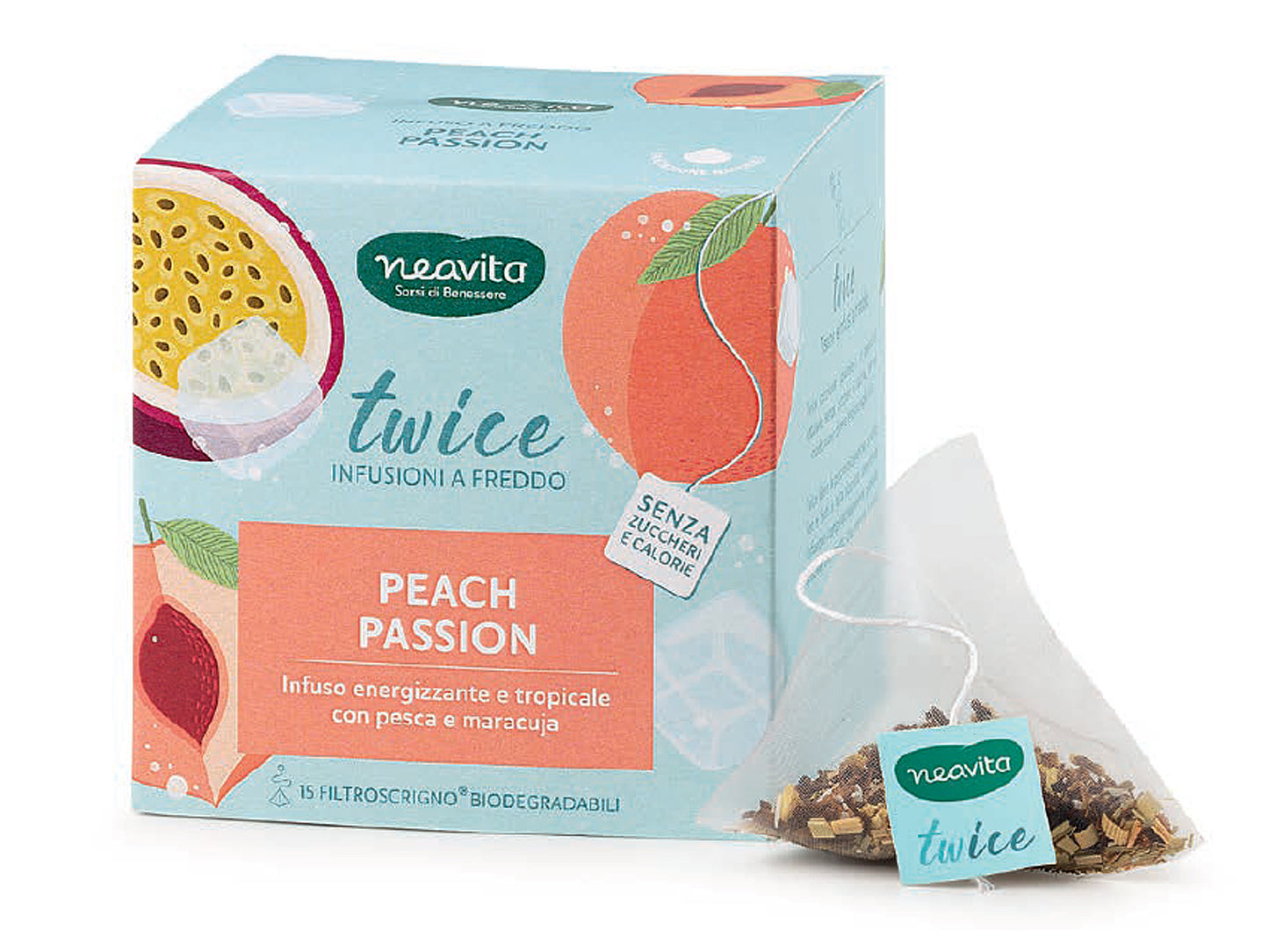 PEACH PASSION COLD BREW - FILTRI PIRAMIDALI - NEAVITA