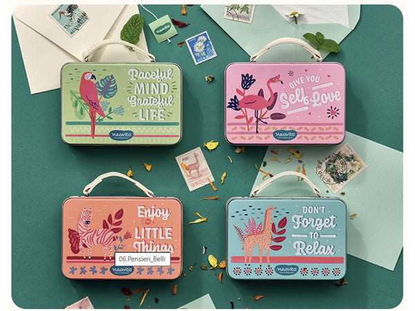 MINI VALIGETTA VERDE PENSIERI BELLI - 4 PIRAMIDI - NEAVITA