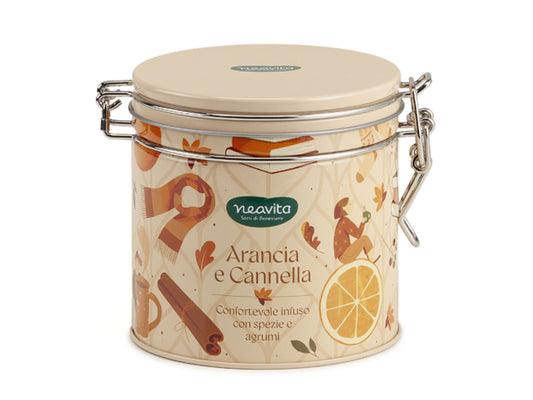 ROYAL TIN ARANCIA E CANNELLA - LATTINA CON FILTRI PIRAMIDALI