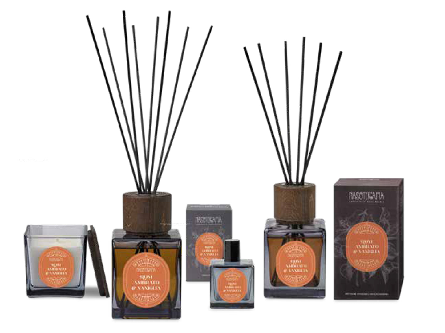 RUM AMBRATO E VANIGLIA - DIFFUSORE PER AMBIENTI 200ML - NASOTERAPIA