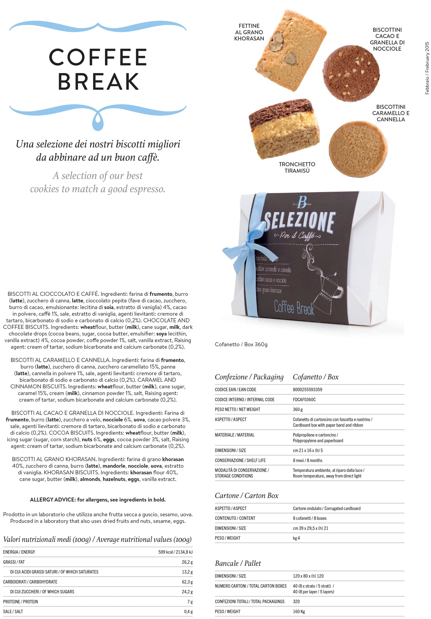 SELEZIONE DI BISCOTTI PER IL CAFFÈ - BISCOTTERIA BETTINA