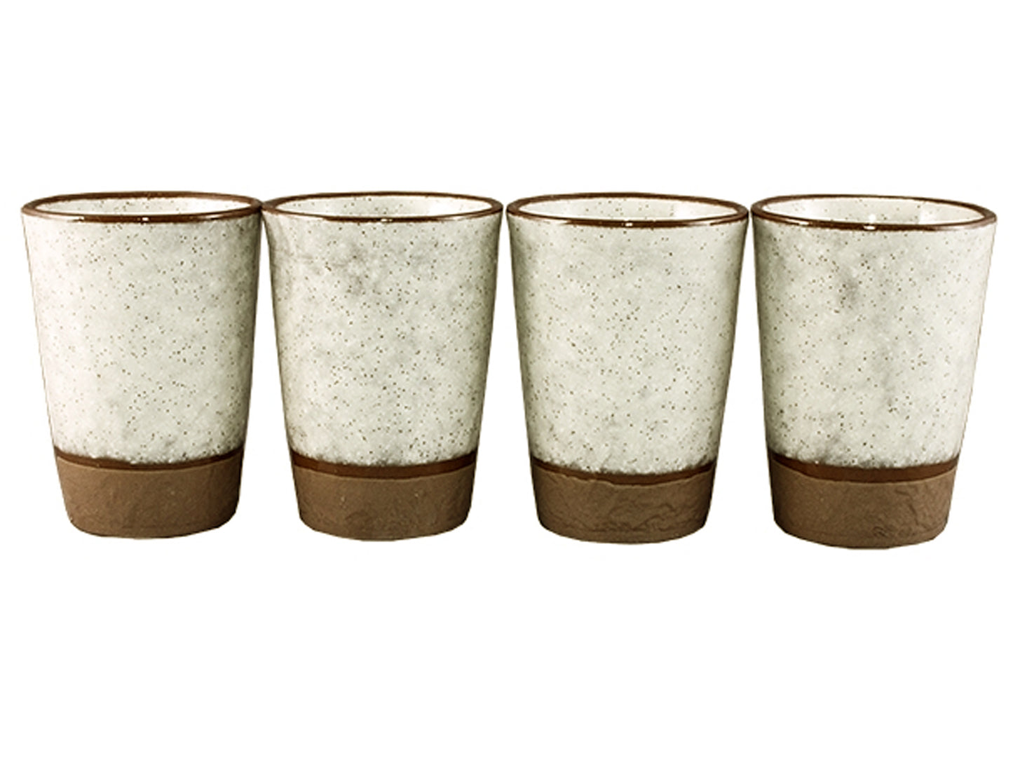 SET 4 BICCHIERI GIAPPONESI BIANCHI - KANPAI