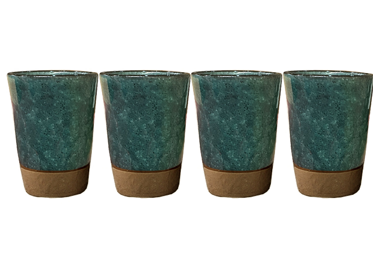 SET 4 BICCHIERI GIAPPONESI PETROL - KANPAI