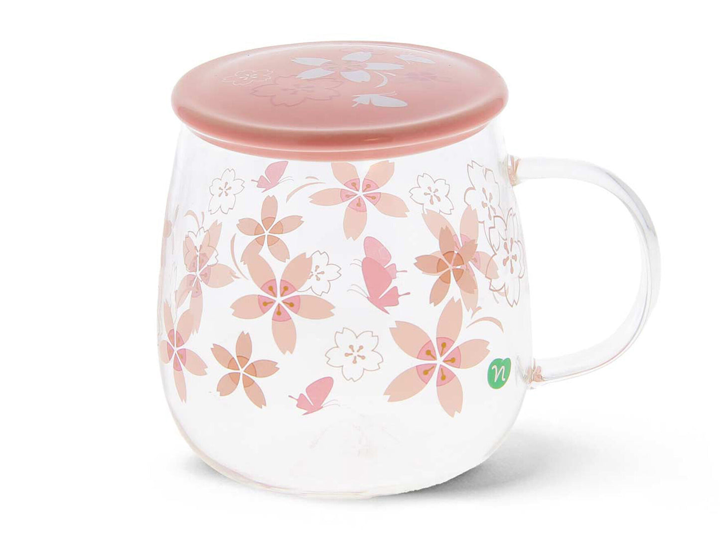 TAZZA IN VETRO ROSA - RITUALI BOTANICI - NEAVITA