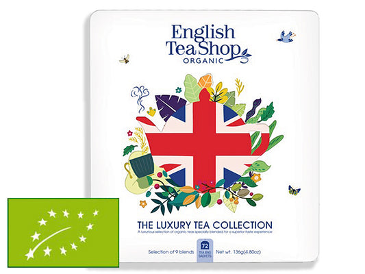 COFANETTO IN LATTA BIO "THE LUXURY TEA COLLECTION - UNION JACK" - ENGLISH TEA SHOP