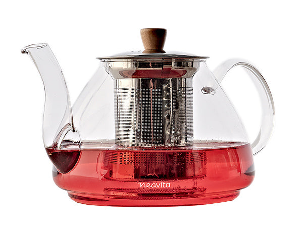 Teiera in vetro con filtro per il tè Kettle 1,5 L