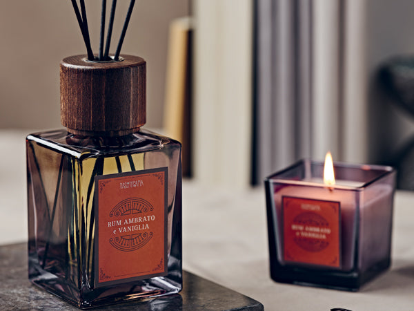 RUM AMBRATO E VANIGLIA - CANDELA -NASOTERAPIA