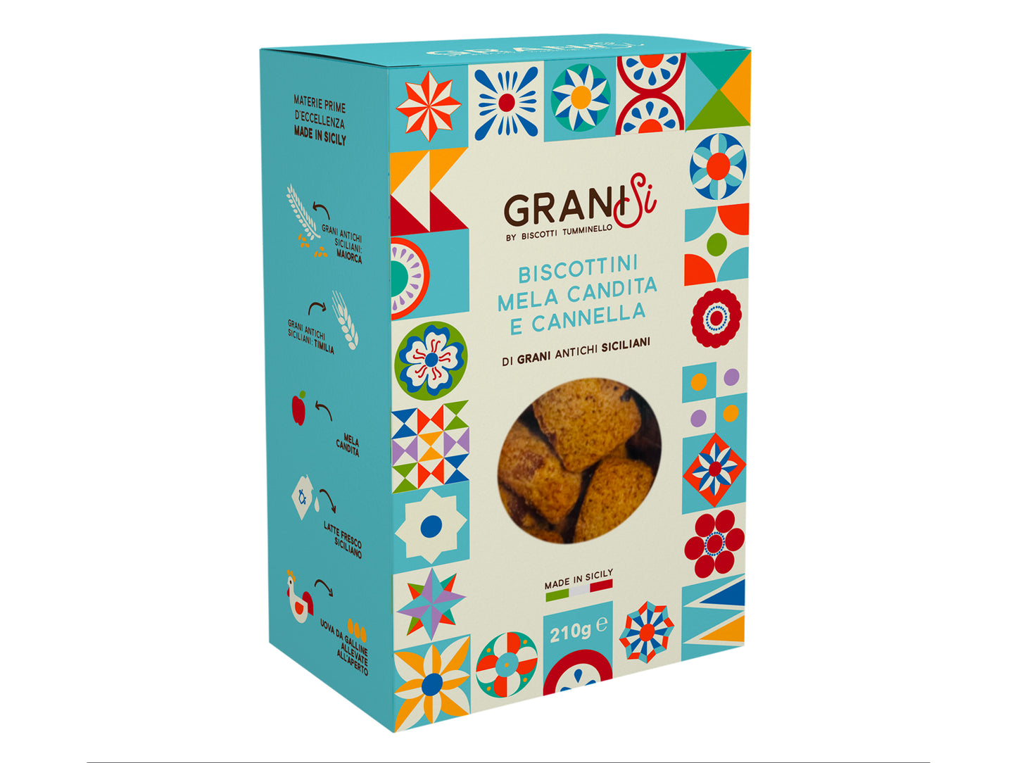 BISCOTTINI MELA CANDITA E CANNELLA - GRANISI - TUMMINELLO