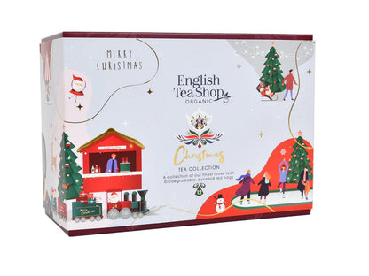ECO BOX 12 PIRAMIDI BIO - X-MAS WHITE WONDERS - ENGLISH TEA SHOP