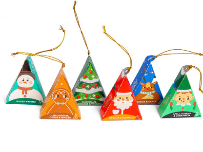 ECO BOX 12 PIRAMIDI BIO - X-MAS RED WONDERS - ENGLISH TEA SHOP