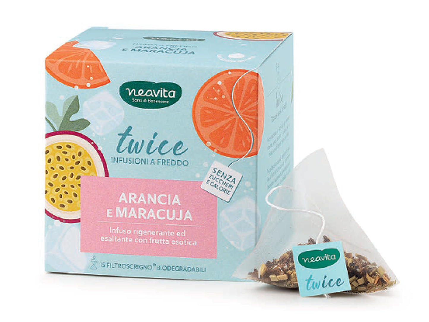 ARANCIA E MARACUJA COLD BREW- FILTRI PIRAMIDALI - NEAVITA