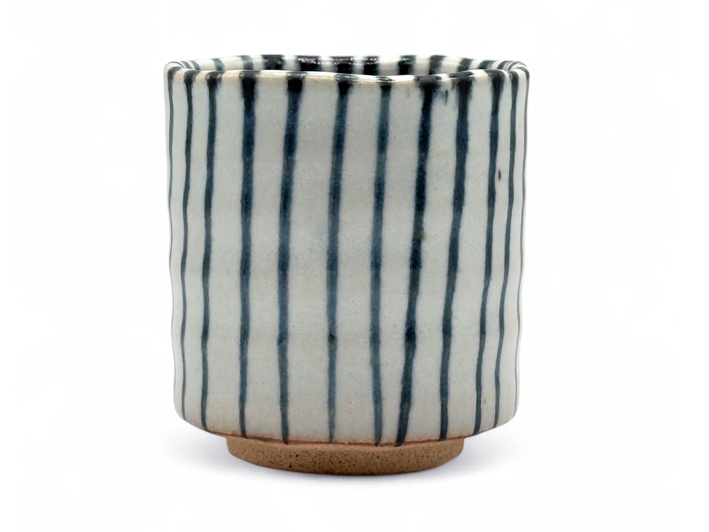 BICCHIERE GIAPPONESE TOKUSA STRIPE WHITE - MINO YAKI