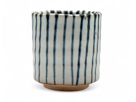 BICCHIERE GIAPPONESE TOKUSA STRIPE WHITE - MINO YAKI