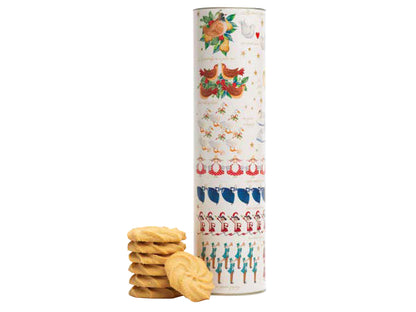 TUBO DI BISCOTTI INGLESI ALLA VANIGLIA - 12 DAYS OF CHRISTMAS - FARMHOUSE