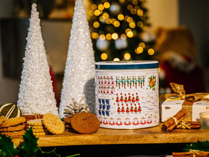 LATTA DI BISCOTTI INGLESI ASSORTITI - 12 DAYS OF CHRISTMAS - FARMHOUSE