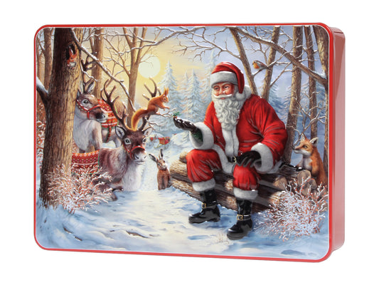 LATTA DI BISCOTTI INGLESI ASSORTITI - BABBO NEL BOSCO - BRAMBLE FOODS