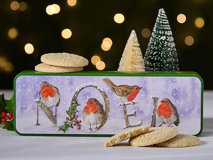 LATTA DI BISCOTTI SCOZZESI ALLA PANNA - PETTIROSSI - GRANDMA WILD'S