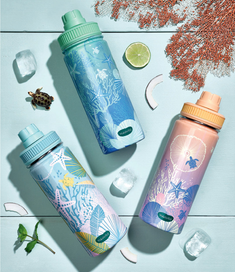 BOTTIGLIA TERMICA TARTARUGHE VERDE - TWICE - NEAVITA