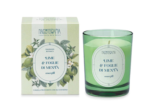 CANDELA LIME & FOGLIE DI MENTA - NASOTERAPIA