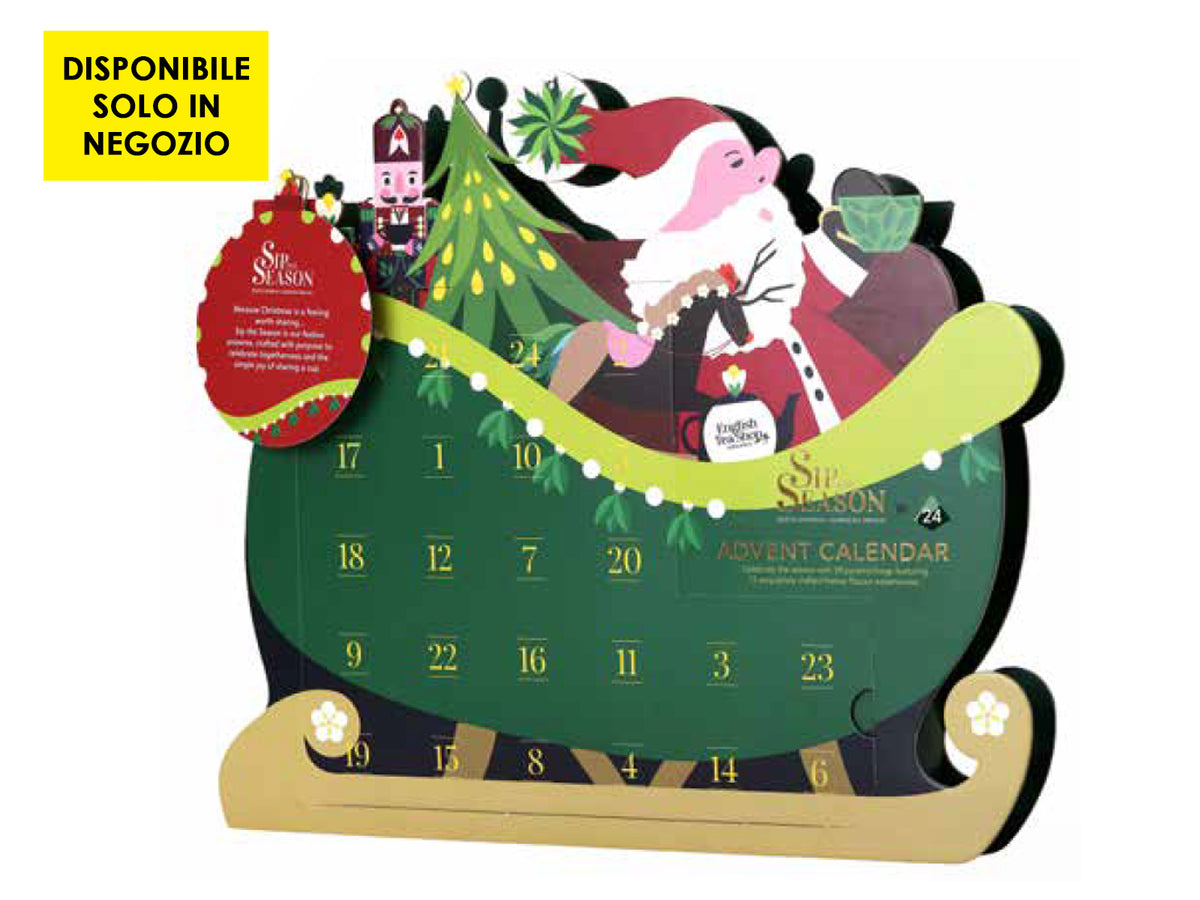CALENDARIO DELL' AVVENTO - SLITTA - ENGLISH TEA SHOP