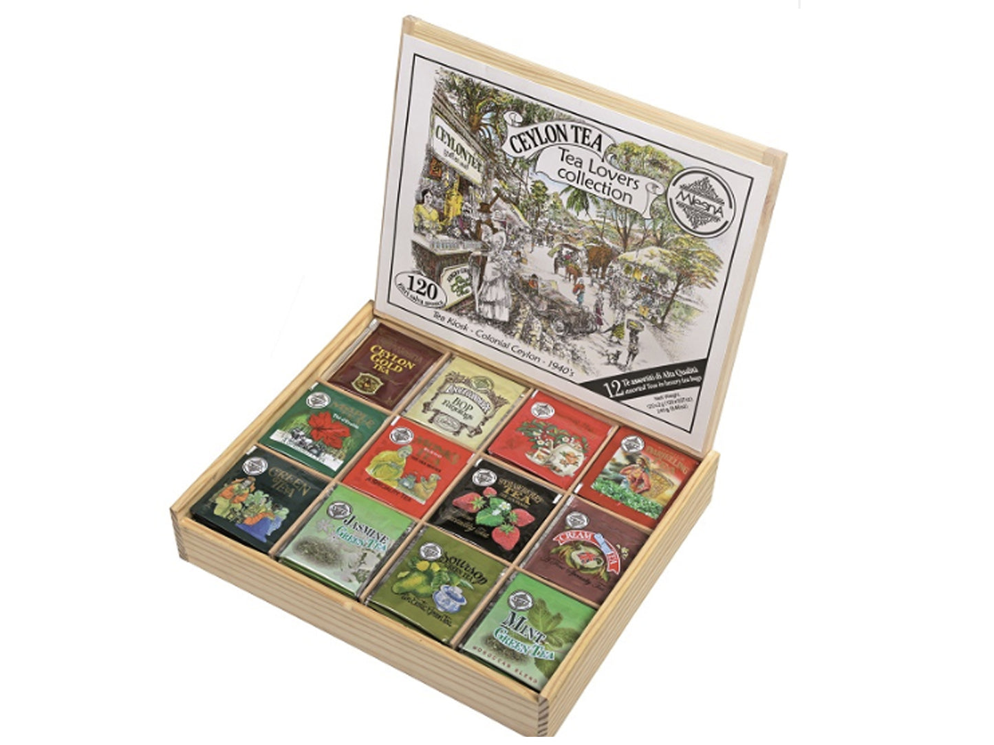 COFANETTO IN LEGNO - CEYLON TEA LOVERS COLLECTION - MLESNA