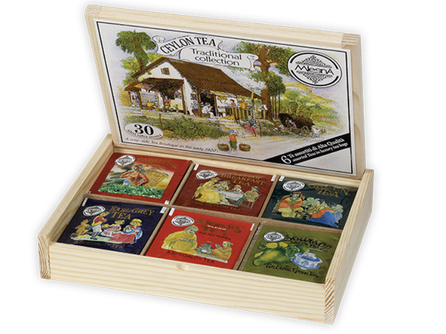 COFANETTO IN LEGNO - CEYLON TEA TRADITIONAL COLLECTION - MLESNA