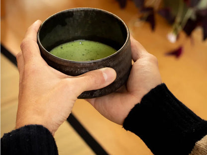 CHAWAN (Matcha Bowl) DARK BROWN - SHINING