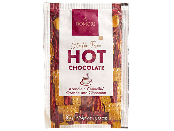 CIOCCOLATA IN TAZZA MONODOSE (3 BUSTE) - ARANCIA E CANNELLA - DOMORI