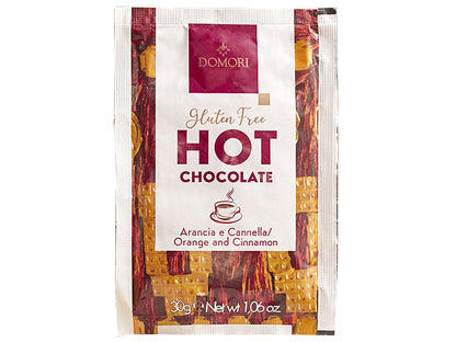 CIOCCOLATA IN TAZZA MONODOSE (3 BUSTE) - ARANCIA E CANNELLA - DOMORI