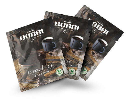 CIOCCOLATA IN TAZZA MONODOSE (3 BUSTE) - FONDENTE - BABBI