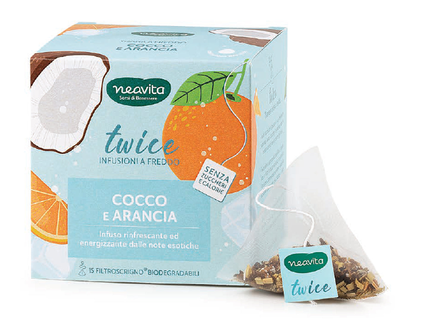 COCCO E ARANCIA COLD BREW - FILTRI PIRAMIDALI - NEAVITA