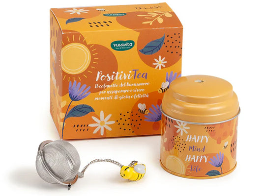 COFANETTO PositiviTea - LATTINA DI INFUSO CON FILTRO - NEAVITA