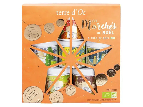 COFANETTO 6 TÈ BIO IN LATTINA - LES MARCHES DE NOEL - TERRE D'OC