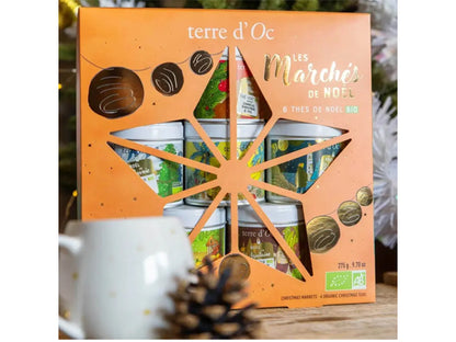 COFANETTO 6 TÈ BIO IN LATTINA - LES MARCHES DE NOEL - TERRE D'OC