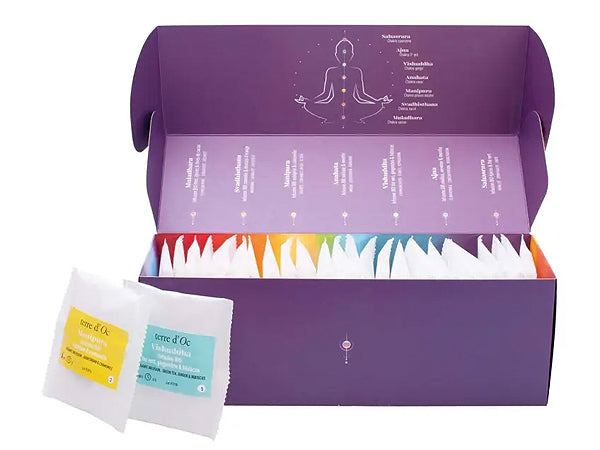 COFANETTO 7 CHAKRA BIO - COLLECTION D'INFUSION AYURVÉDIQUES - TERRE D'OC