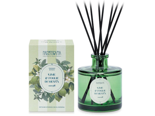 LIME & FOGLIE DI MENTA - DIFFUSORE PER AMBIENTI 200ML - NASOTERAPIA