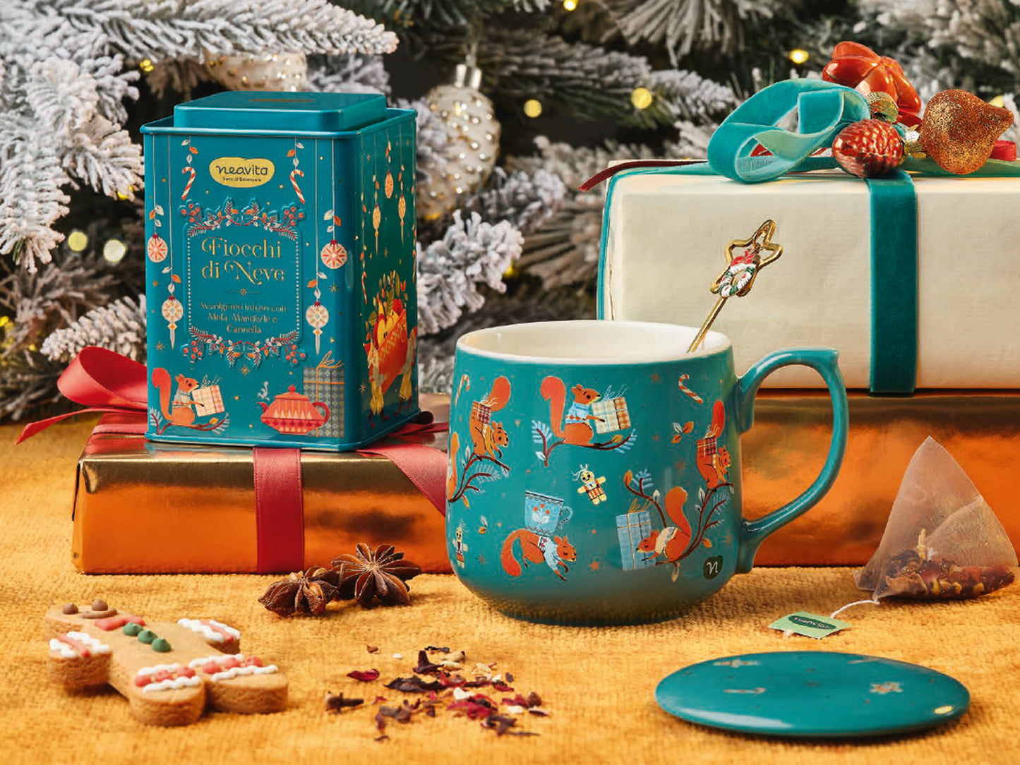 SQUARE TIN VERDE DI NATALE - 12 PIRAMIDI - NEAVITA