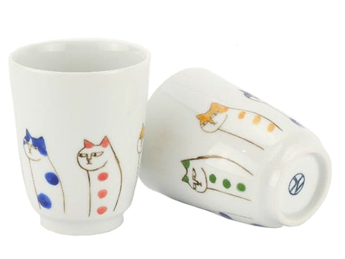 TAZZA GIAPPONESE ANGRY CAT - MINO YAKI