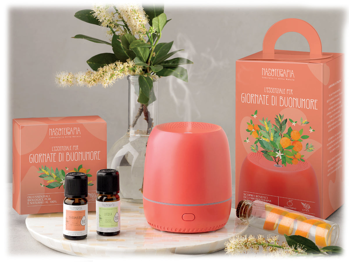 KIT  MOMENTI DI RELAX  - DIFFUSORE PIÙ OLI ESSENZIALI