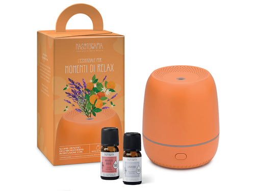 KIT " MOMENTI DI RELAX " - DIFFUSORE PIÙ OLI ESSENZIALI