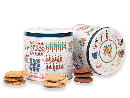 LATTA DI BISCOTTI INGLESI ASSORTITI - 12 DAYS OF CHRISTMAS - FARMHOUSE
