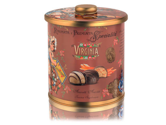 BISCOTTIERA CON AMARETTI ALL'ARANCIA ZENZERO E CIOCCOLATO - VIRGINIA