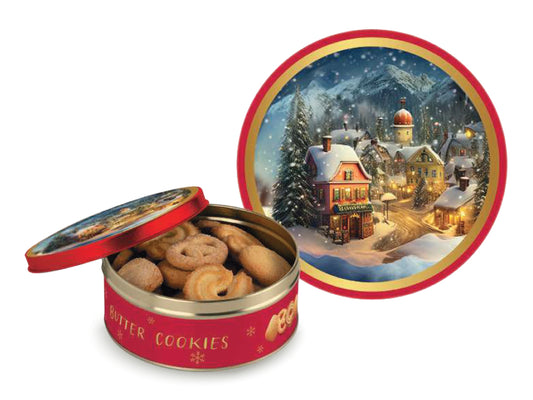 MINI LATTINA DI BISCOTTI OLANDESI AL BURRO - ROSSA - BEKY'S