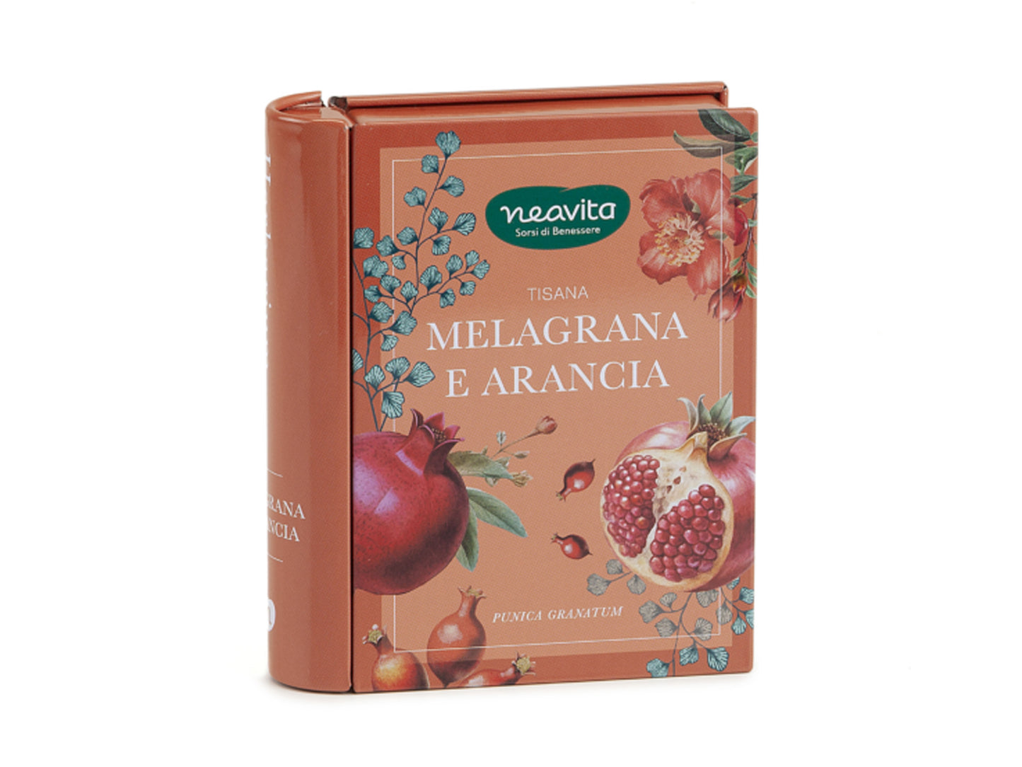 MINI LIBRO ROSSO HERBARIUM - MELAGRANA E ARANCIA - NEAVITA