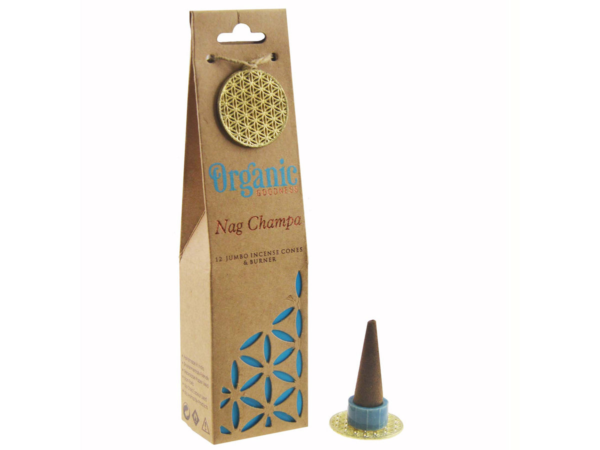 NAG CHAMPA - CONI DI INCENSO - ORGANIC GOODNESS